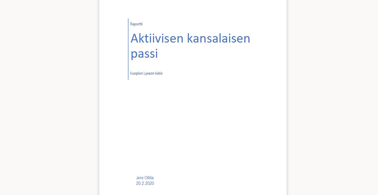 Järjestötyössä vaikuttamassa