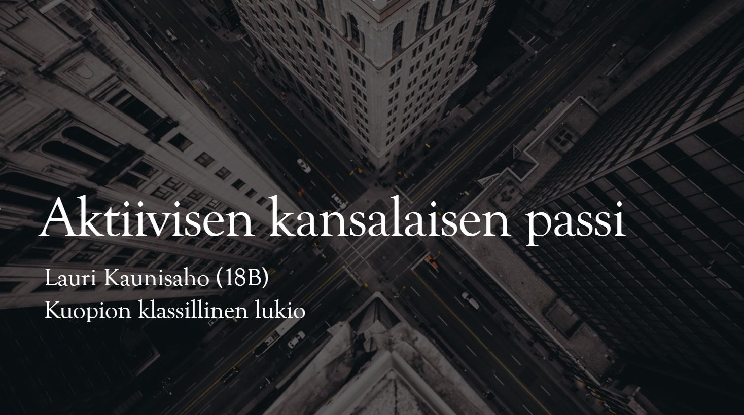 Nuori vihreä vaikuttaja